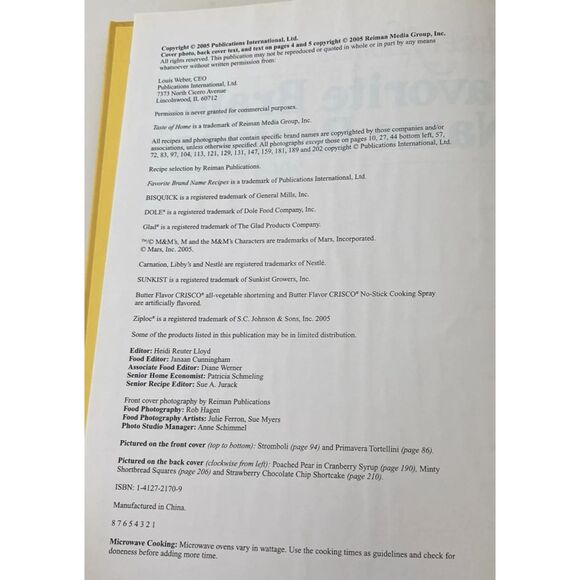 Taste of Home's Favorite Brand Name Recipes Lot Of 3 Books, 2003, 2004, 2005 - Picture 9 of 16